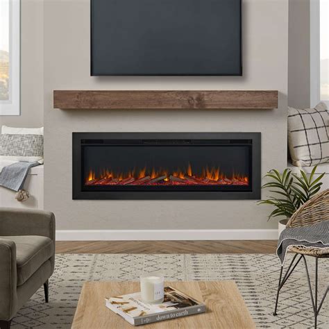 recessed electric fireplace inserts